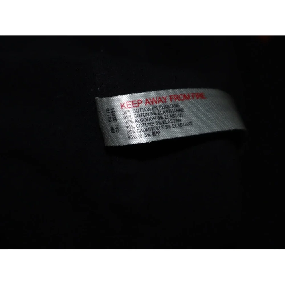 Free People Shirt Women L Faded Black Shenanigans Long‎ Sleeve Crop Square Neck